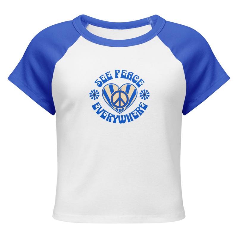Women’s micro rib raglan baby tee