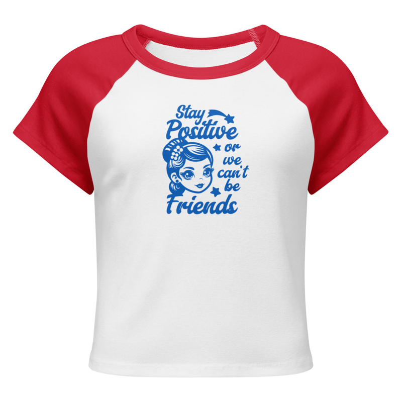 Women’s micro rib raglan baby tee