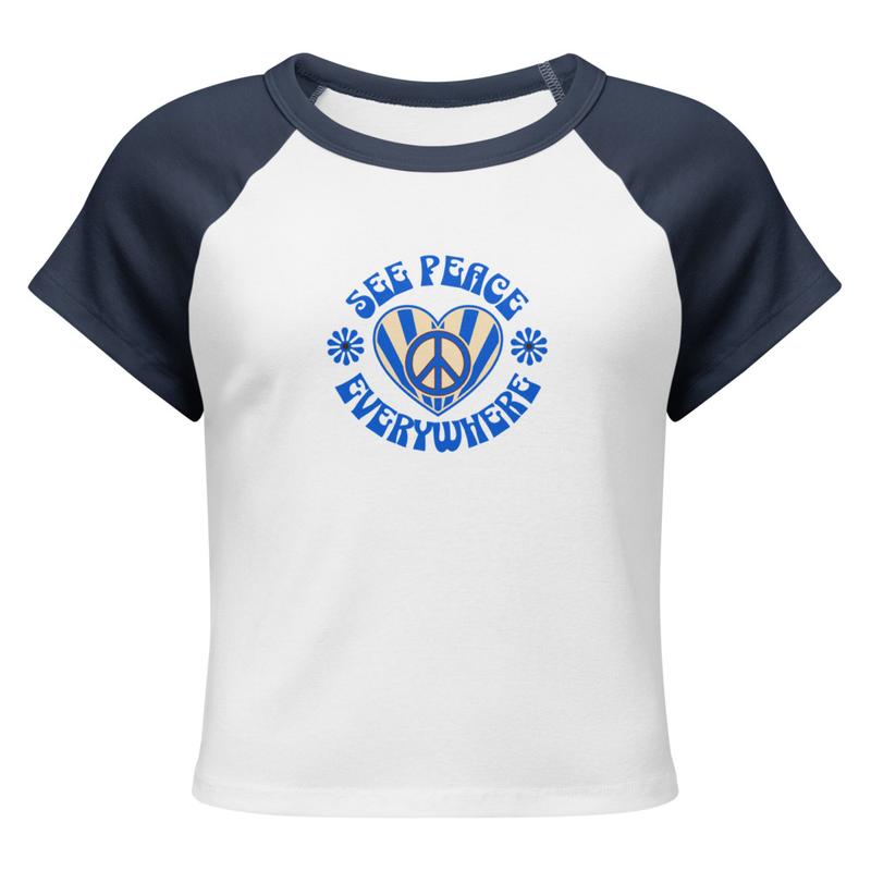 Women’s micro rib raglan baby tee