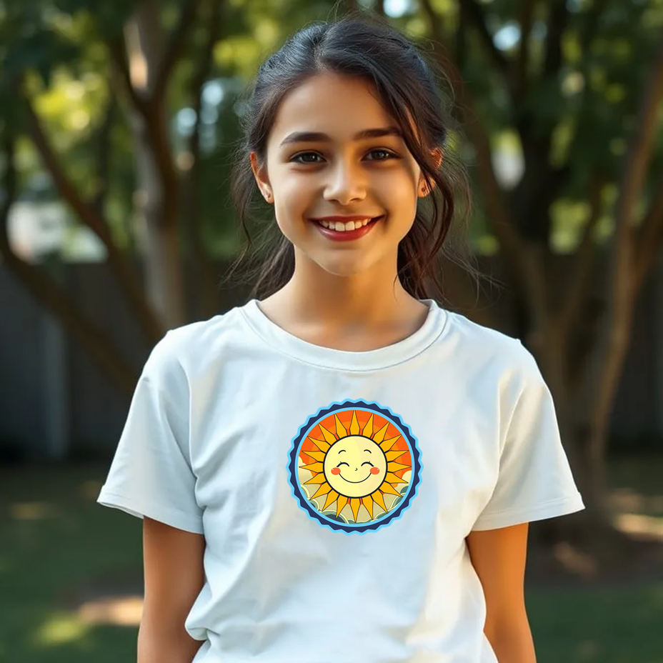 Smiling Sun Graphic T-Shirt