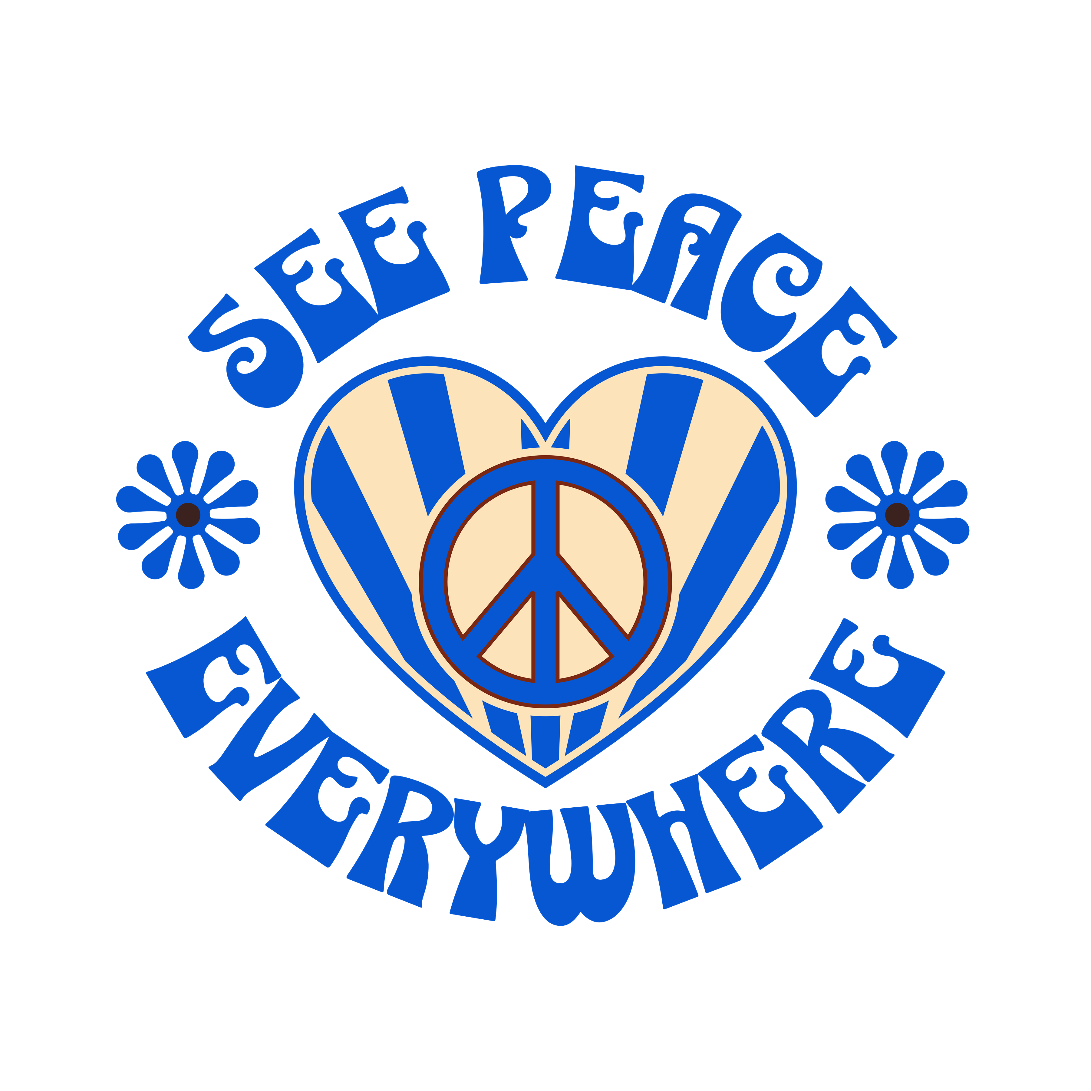 Yellow 'See Peace Everywhere' T-Shirt