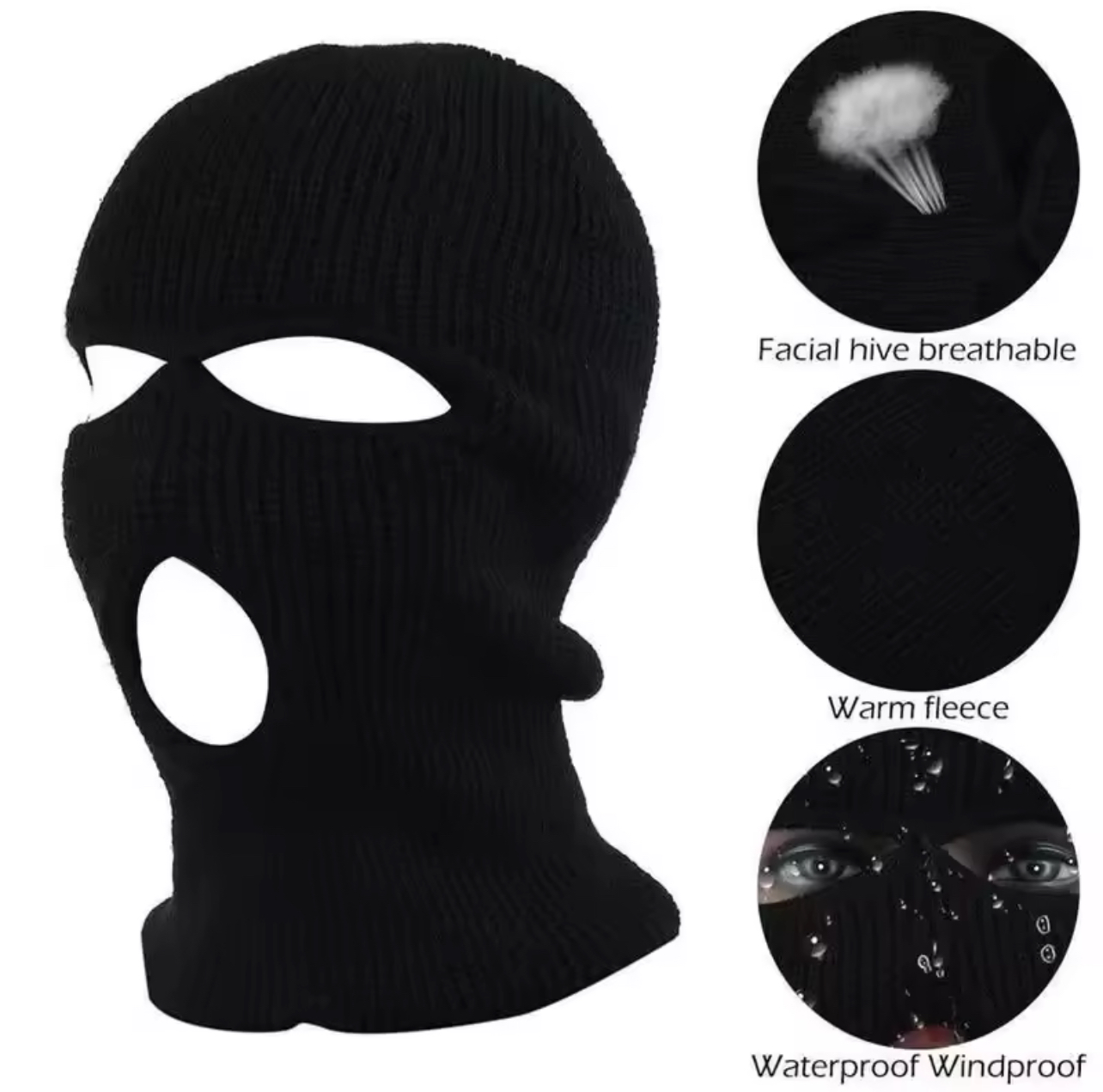 Black Ski Mask Balaclava
