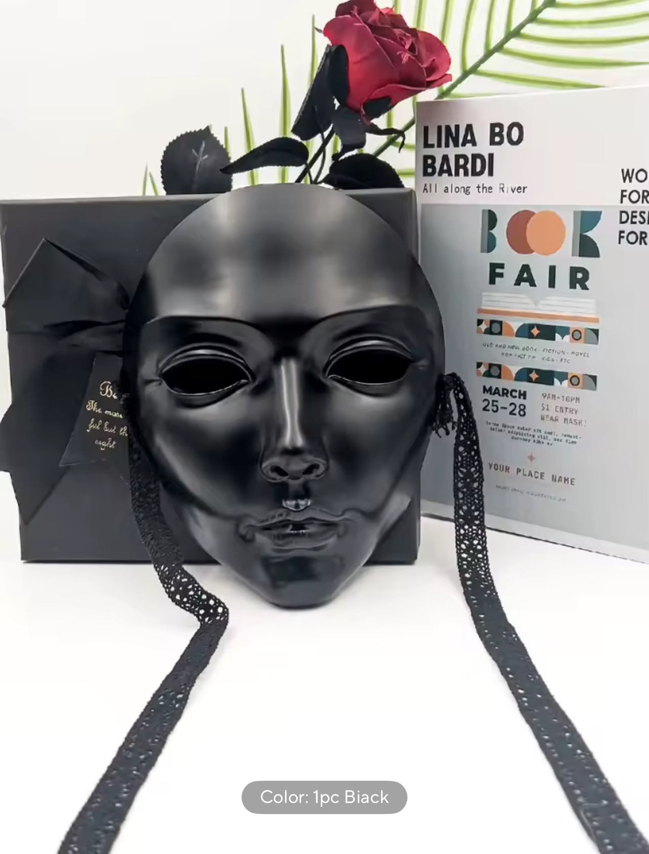 Elegant men & Women's Gold Mask