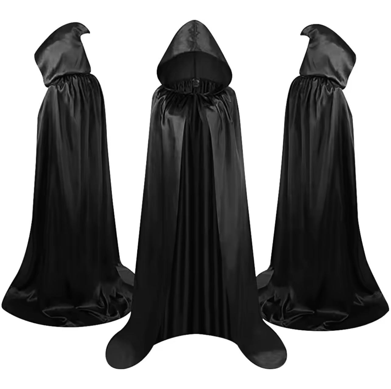 Black Hooded Cloak