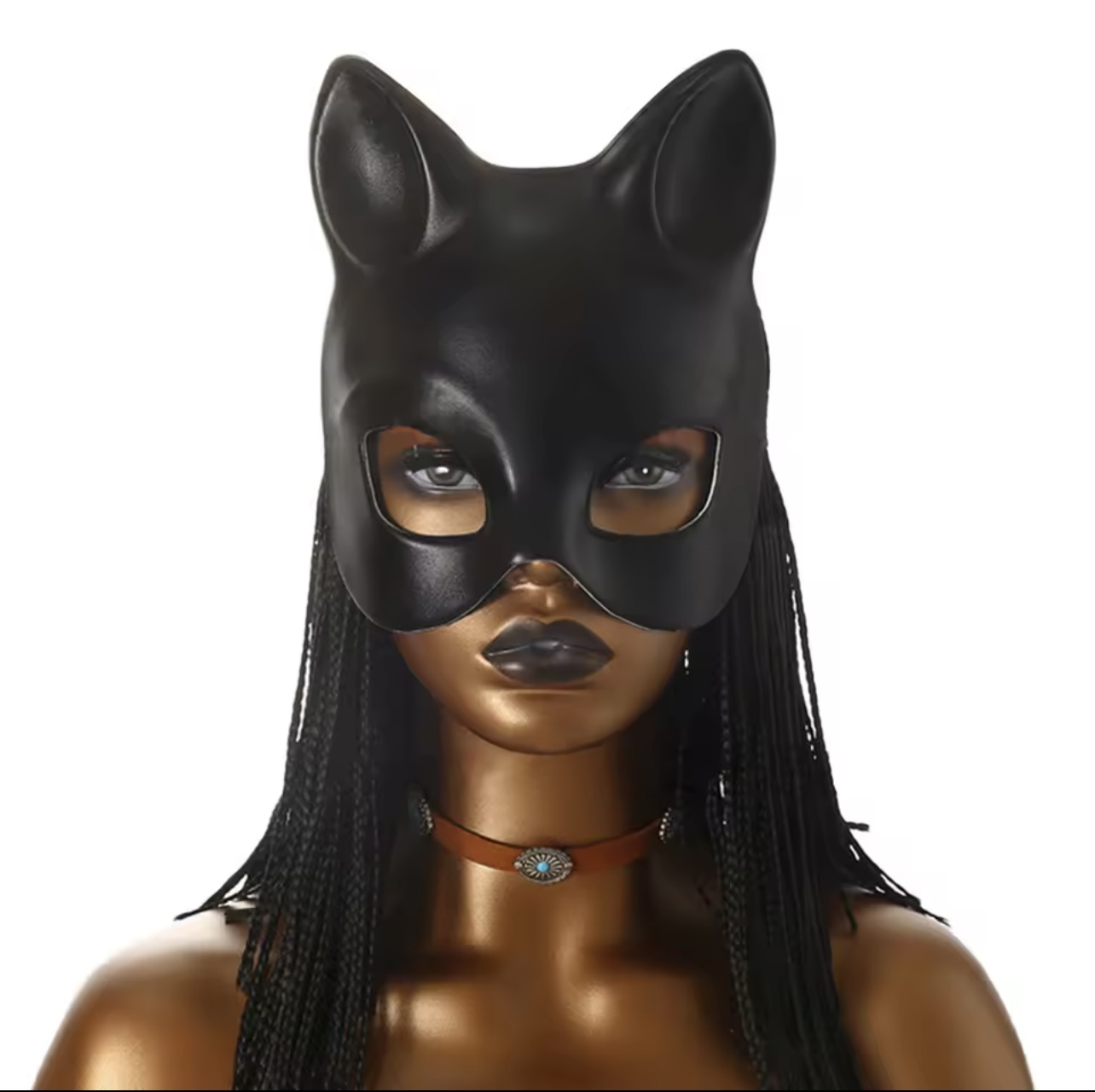 Cat Ear Face Mask Costume Set