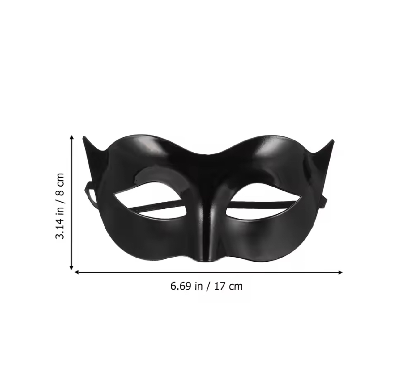 Elegant Black Masquerade Mask