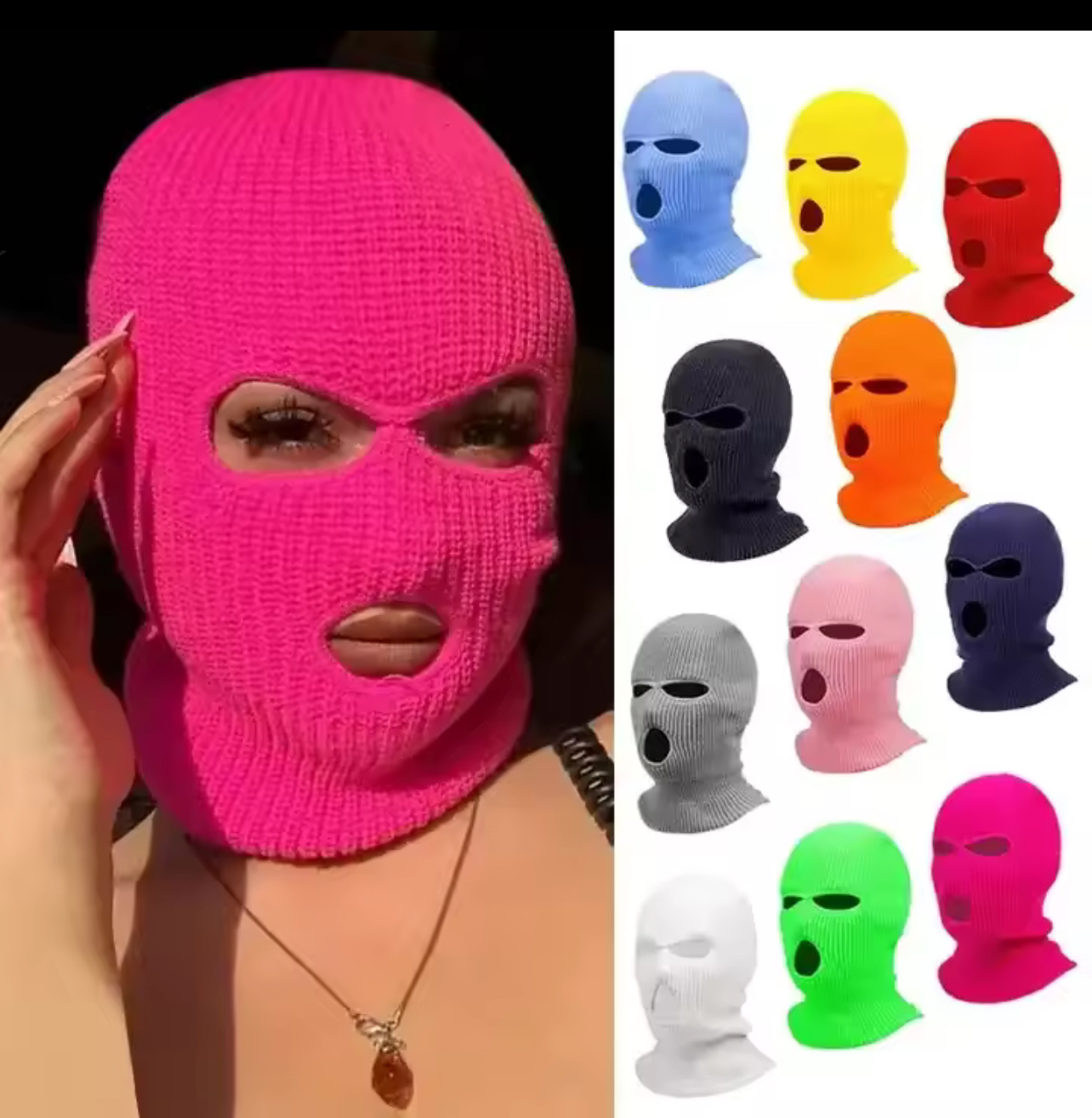 Black Ski Mask Balaclava