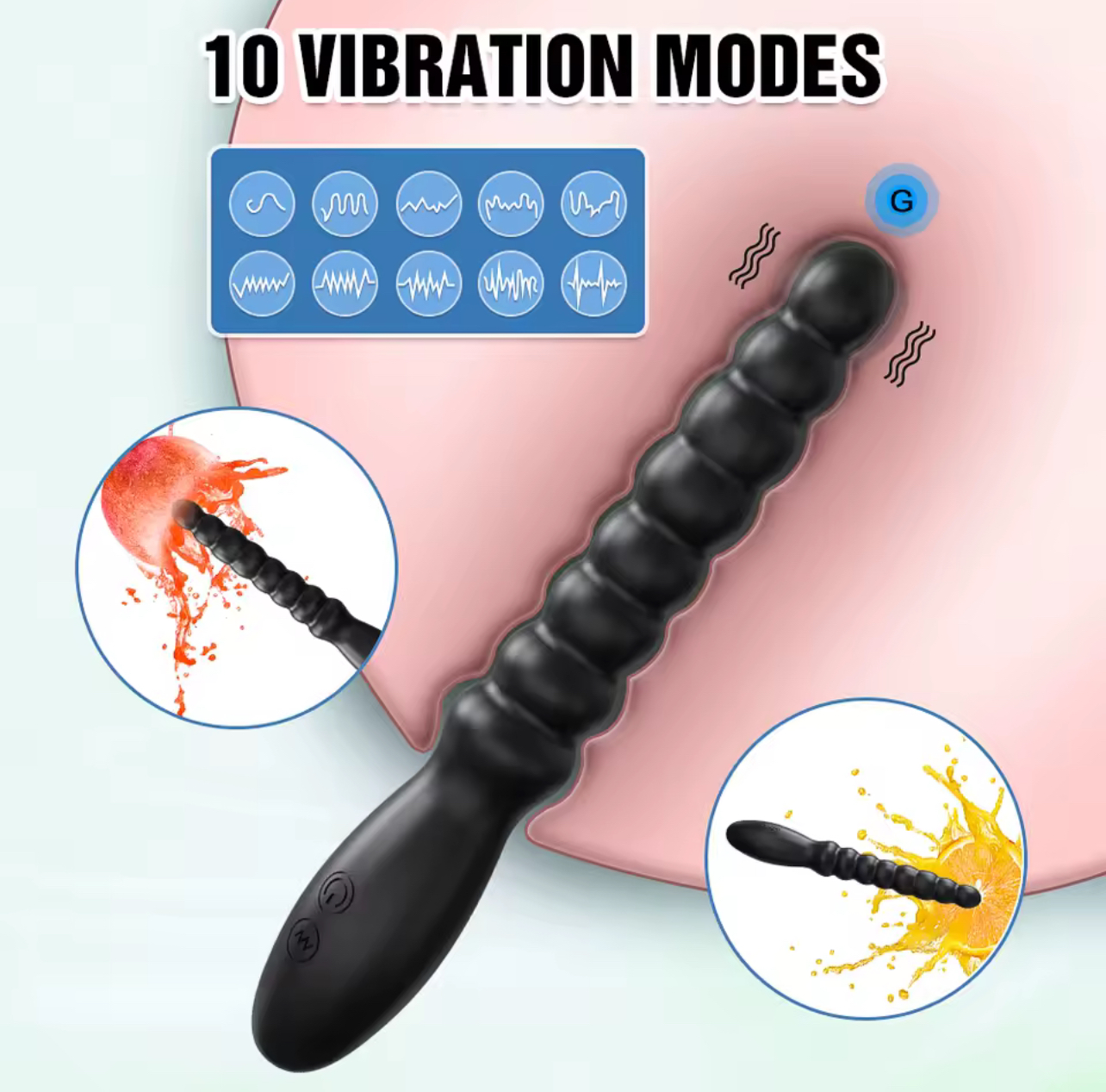 Remote Control Vibrating Anal Beads