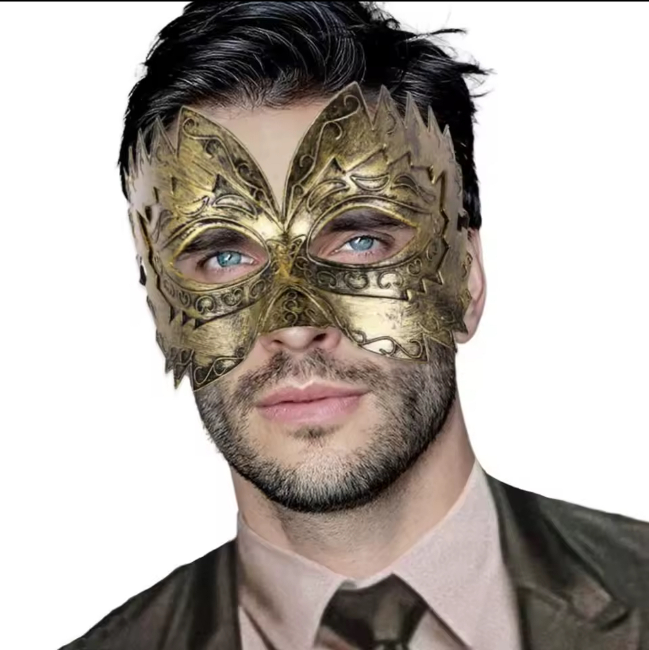 Antique Gold Masquerade Mask