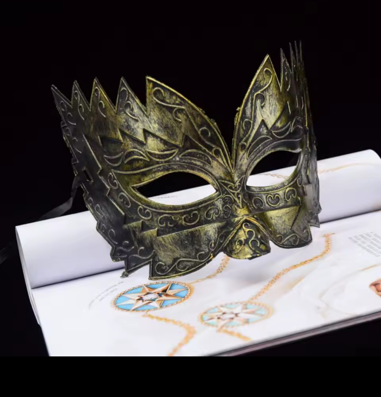 Antique Gold Masquerade Mask