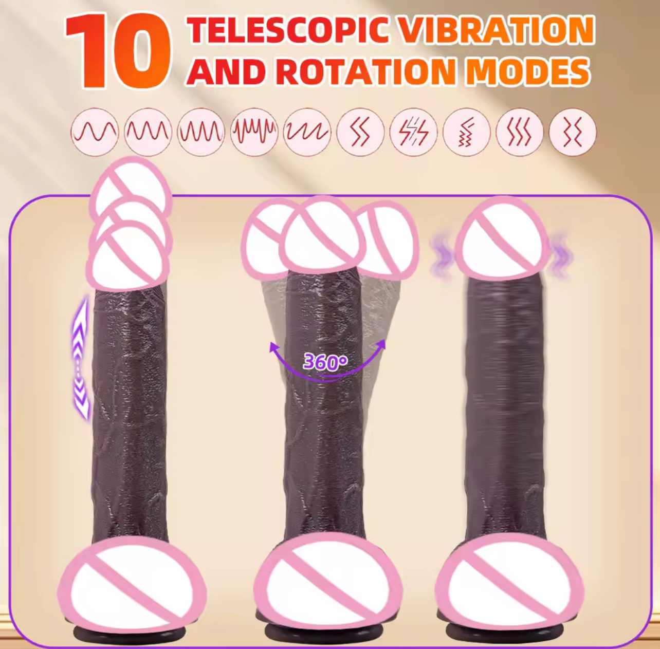 4 in 1 Thrusting Dildo
