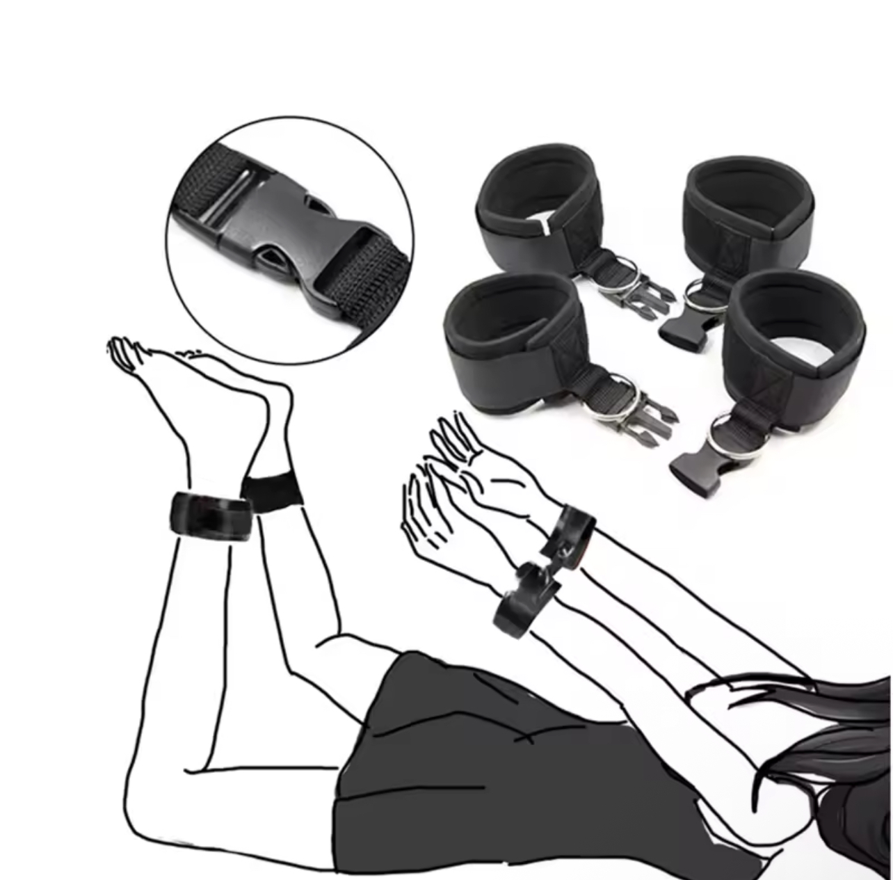 Adjustable Soft Wrist Restraints