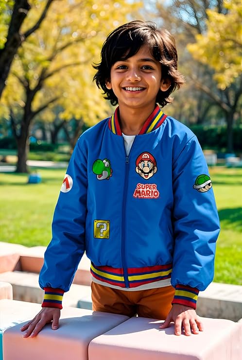 Nintendo Super Mario Kids Bomber Jacket