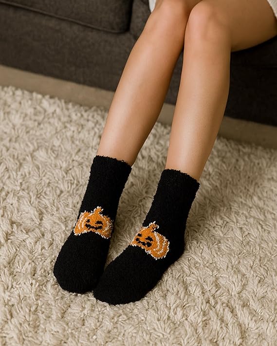 Socks Microfiber 3-8 Pairs Home Socks For Christmas