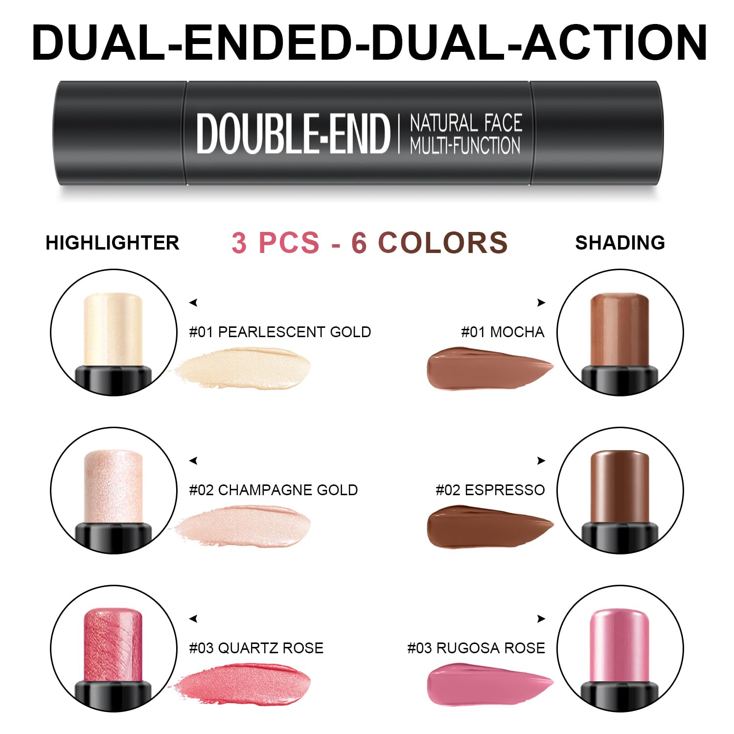 Halloween Promo: 6 Colors Cream Contour Stick Makeup Kit