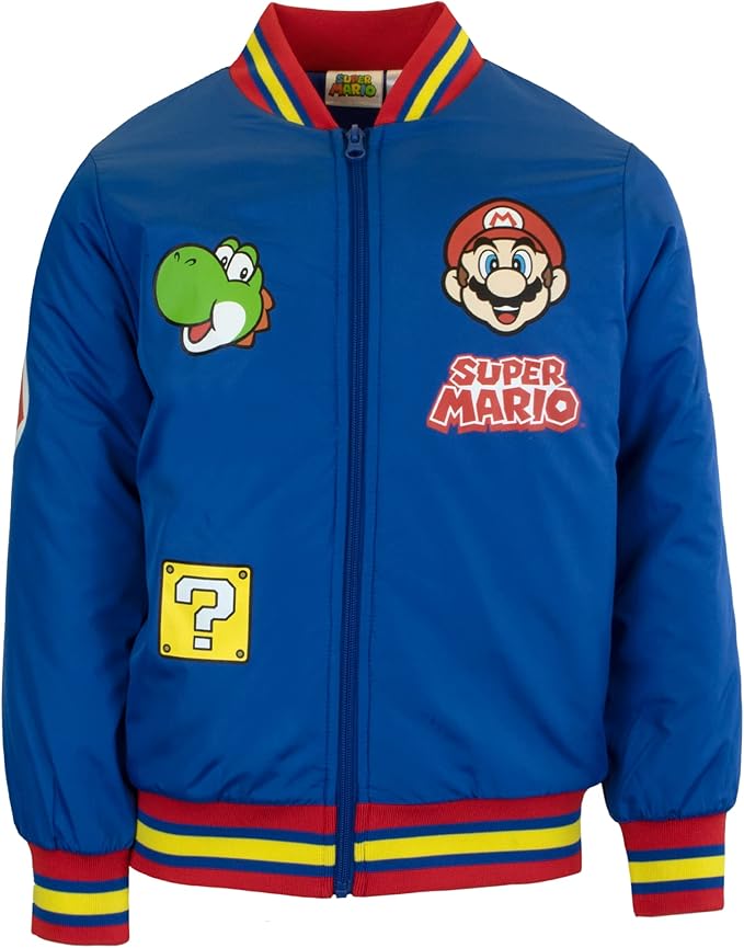 Nintendo Super Mario Kids Bomber Jacket