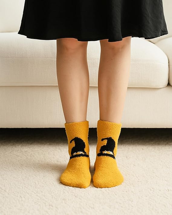 Socks Microfiber 3-8 Pairs Home Socks For Christmas