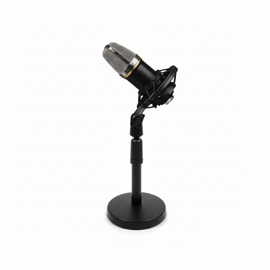 Micrófono de Condensador de Estudio Unidireccional Knup KP-M0021 + SOPORTE