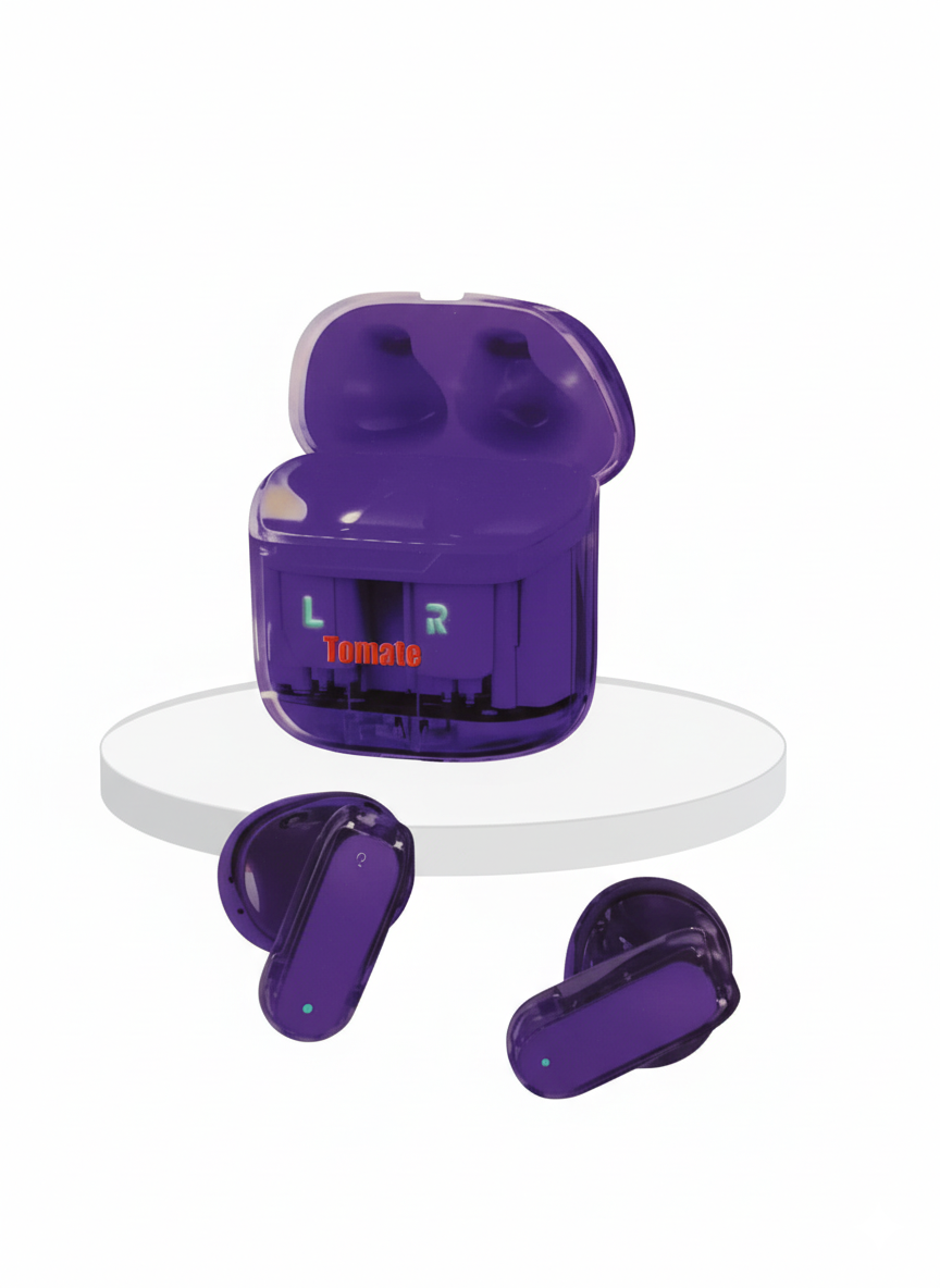 Auriculares Inalámbricos Tomate T-515BT Bluetooth 5.4 con Estuche de Carga Tipo-C