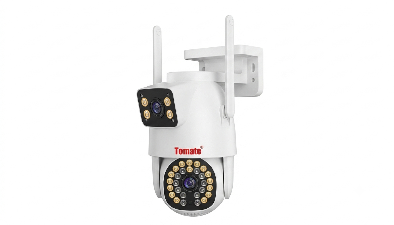 Camara WiFi PTZ Tomate SC-Y3002W 6MP Doble Lente | Visión Nocturna | Seguimiento Automático