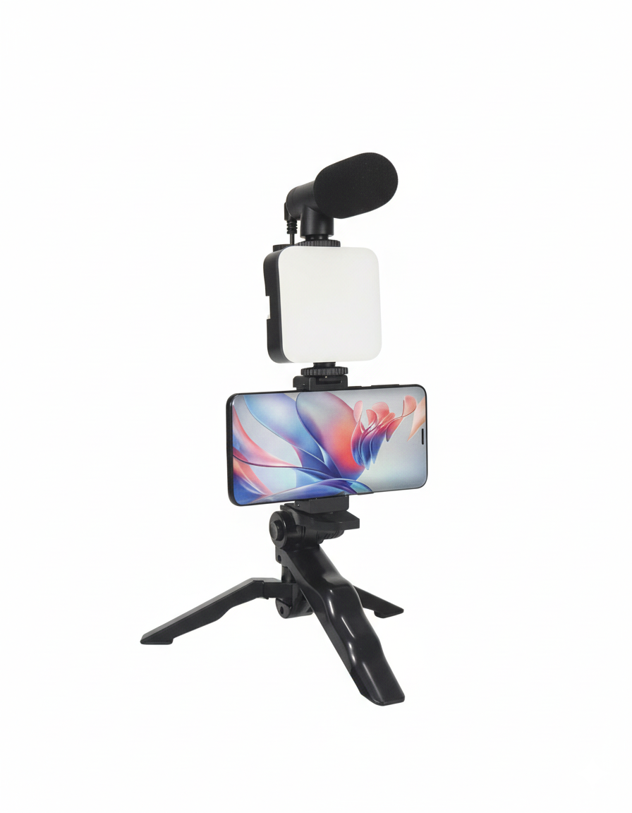 Kit de Iluminación Fotográfica Oberon OR-PL04: Tu Estudio Portátil para Contenido Multimedia