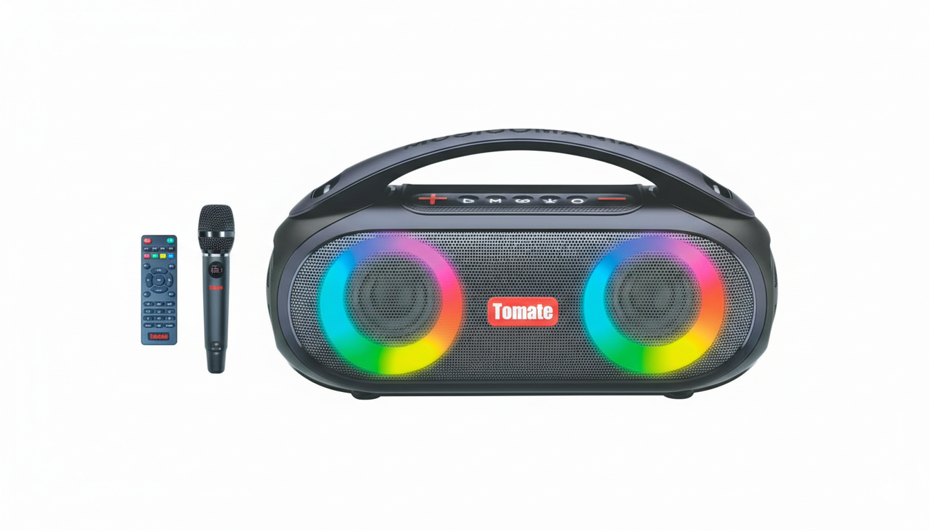 Parlante Bluetooth Tomate TO-K144BT 400W IPX6 con Micrófono y RGB