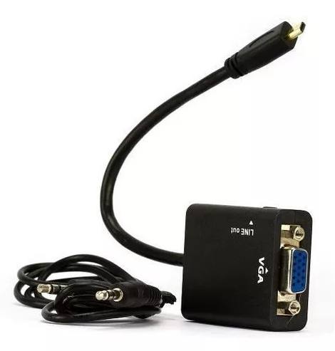 Adaptador Hdmi A Vga +  Cable De Audio