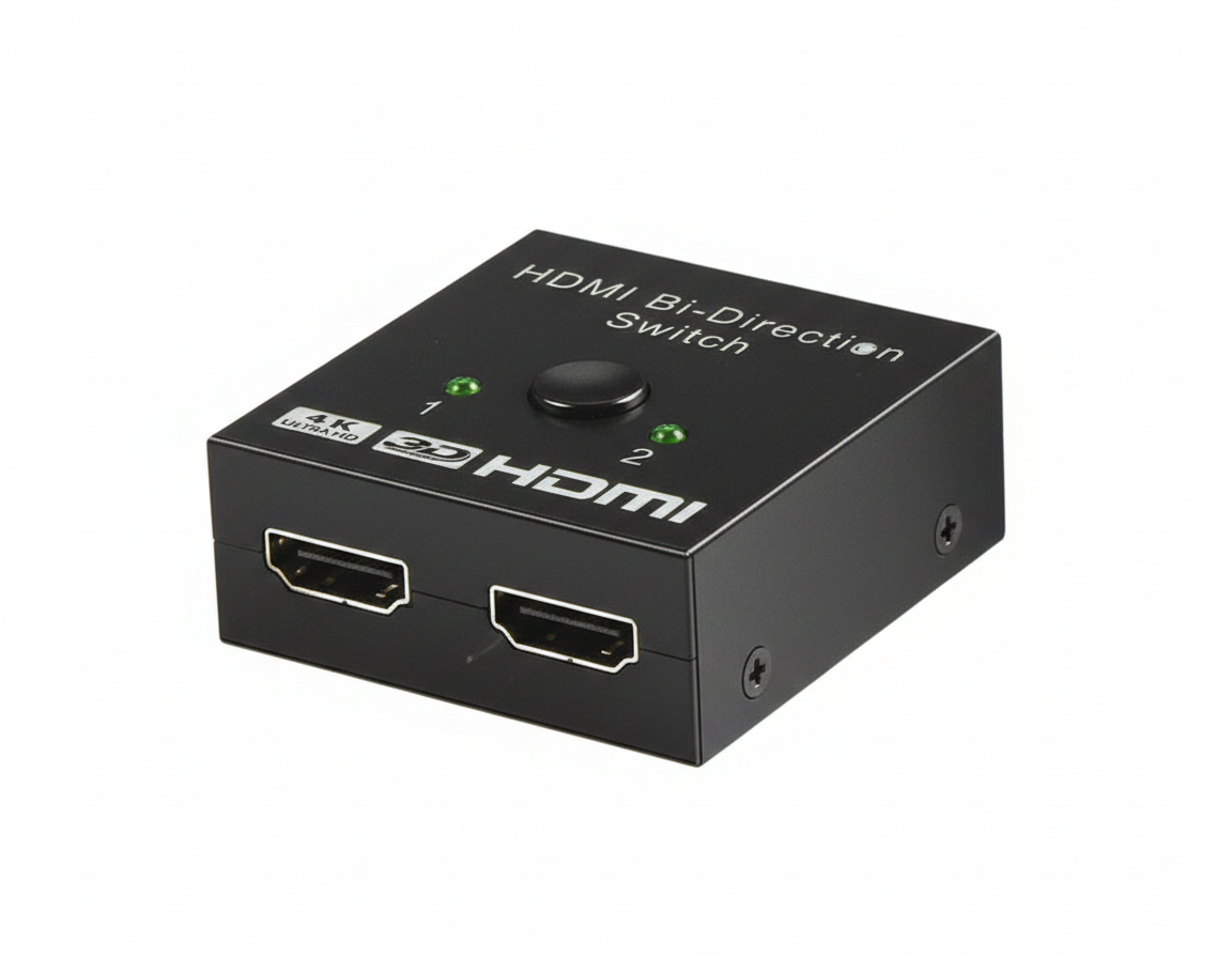 Switch HDMI Bi-direccional Knup 4K – ¡Controla tus Pantallas con un Solo Botón! 🎮