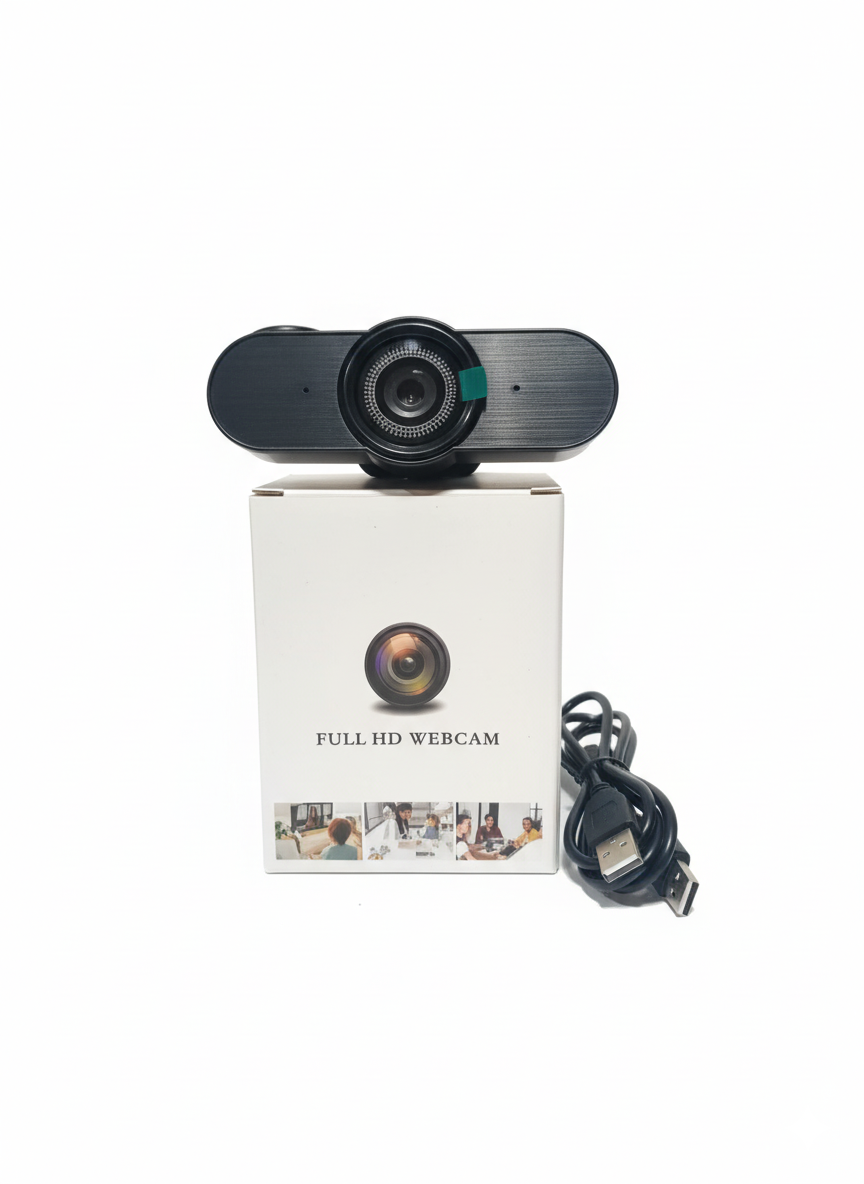 Camara Web Webcam Usb Pc Notebook Mic Plug Play Conferencia Color Negro