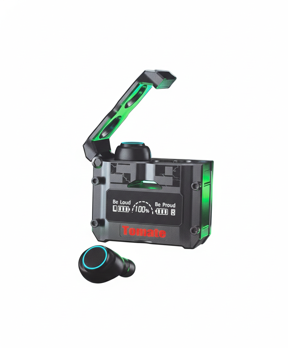 Auriculares Gamer Bluetooth Tomate T-509BT - Power Bank 4000mAh - Sumergibles IPX4