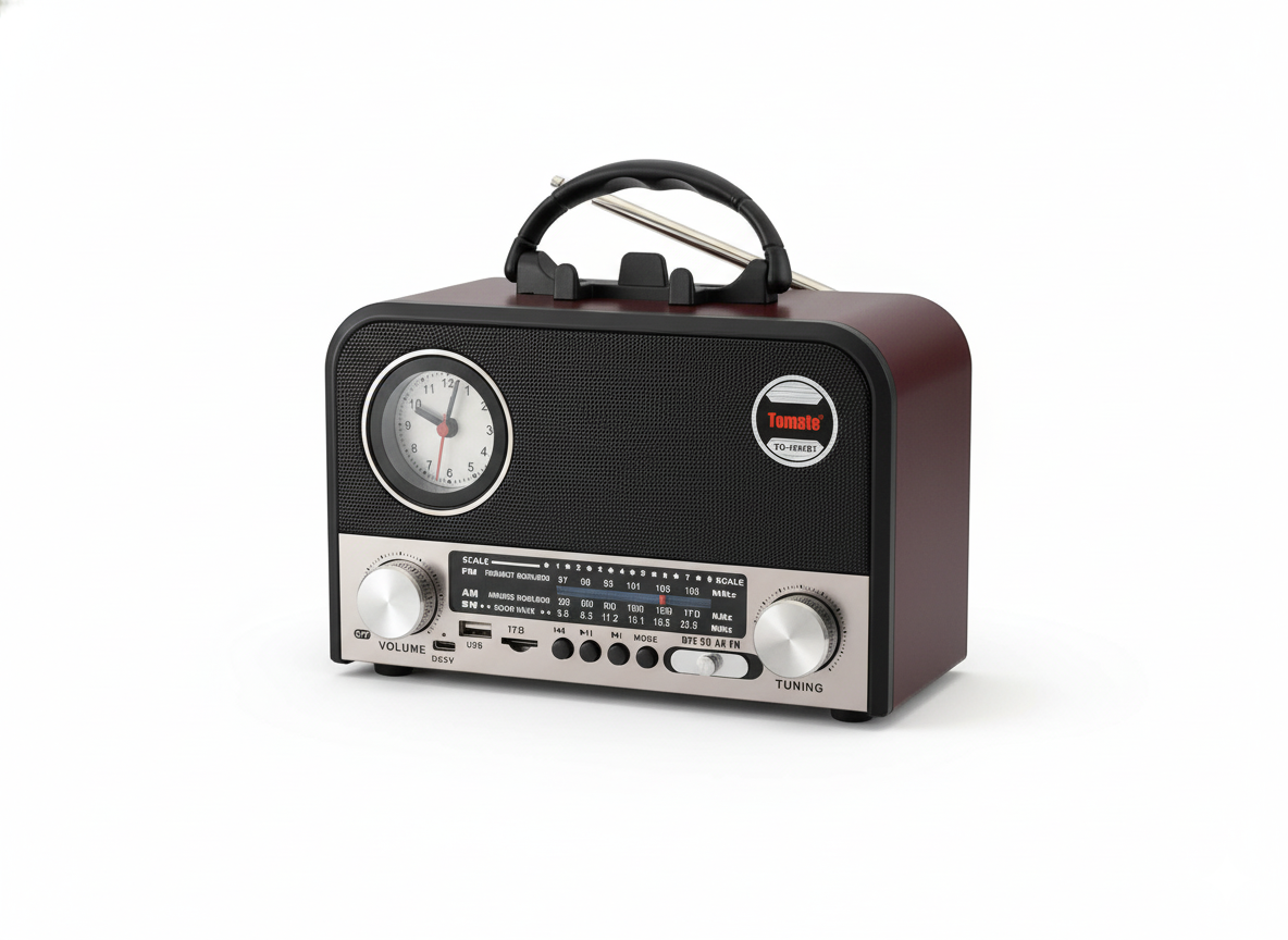 Radio Retro Tomate TO-1592BT - Estilo Clásico con Sonido Moderno