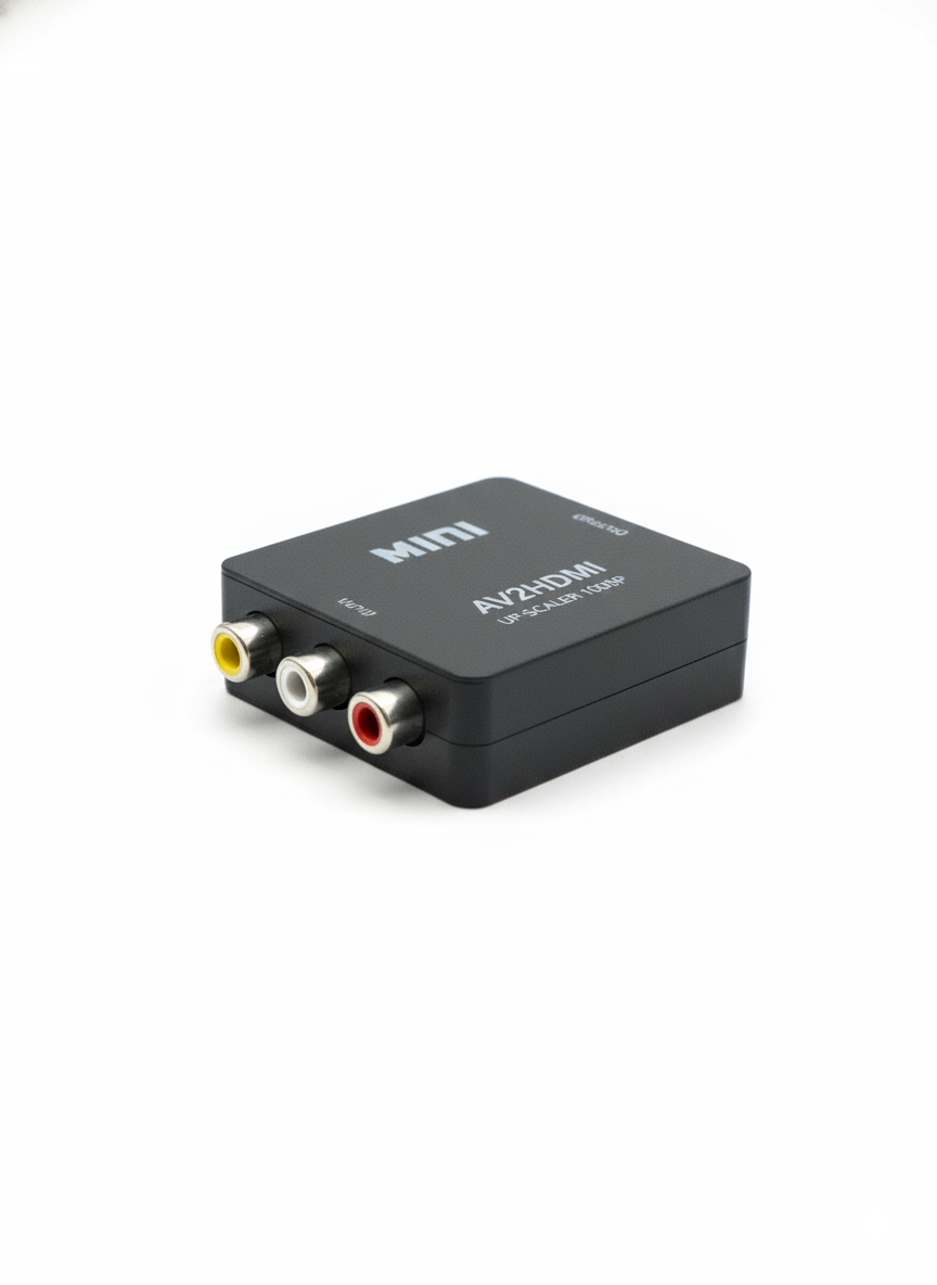 Mini Conversor de Video HD 3 RCA a HDMI Knup KP-3470 - Full HD 1080p