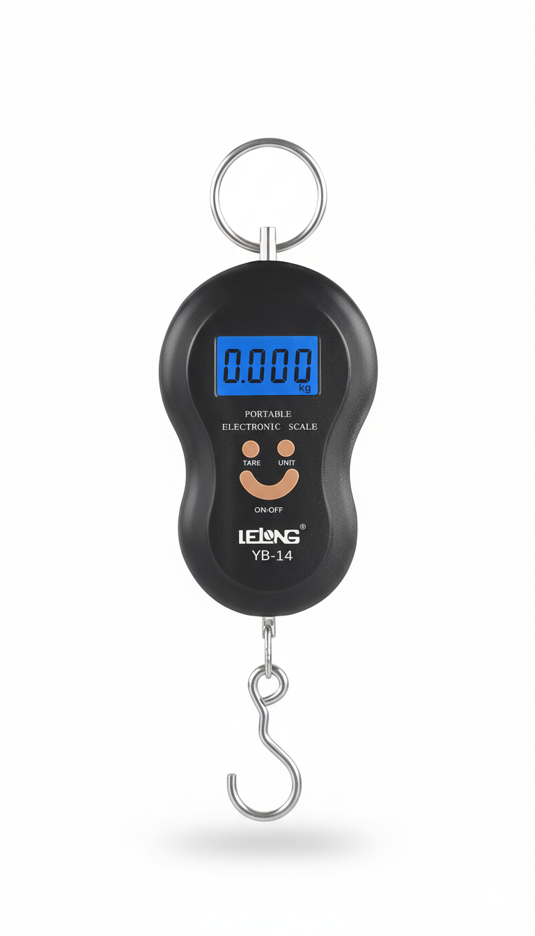 Báscula de Mano Digital Lelong YB-14: Precisión Portátil 