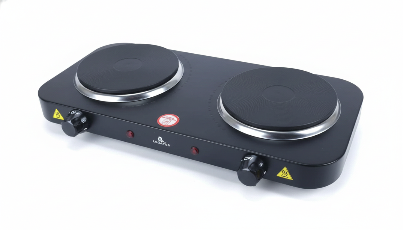 Anafe Eléctrico Doble LEGATUS 2000W - Cocina Portátil Modelo LAE203