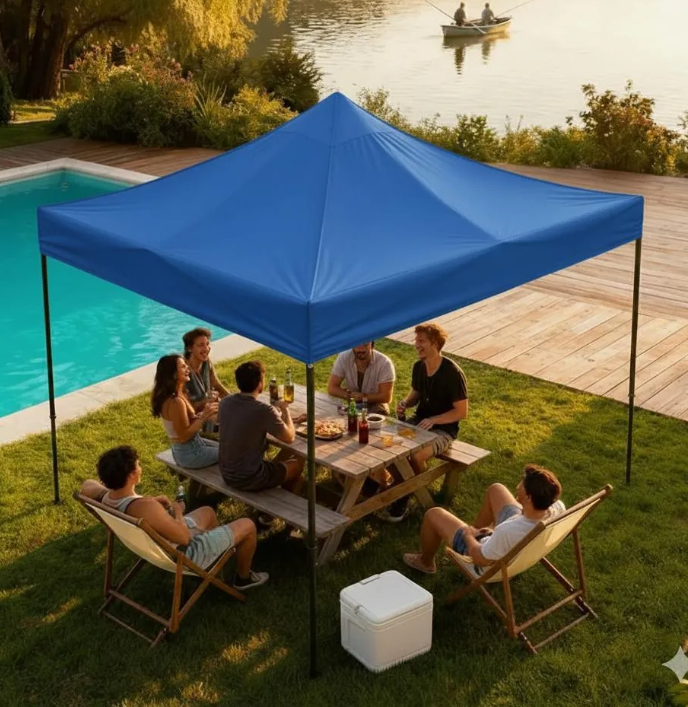 Gazebo Impermeable 2x2 Plegable 
