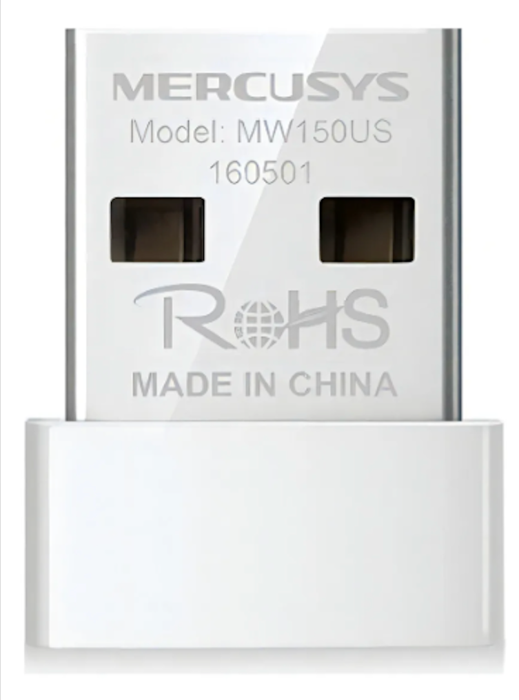 Adaptador Wi-Fi USB Nano Mercusys N150 – Plug & Play