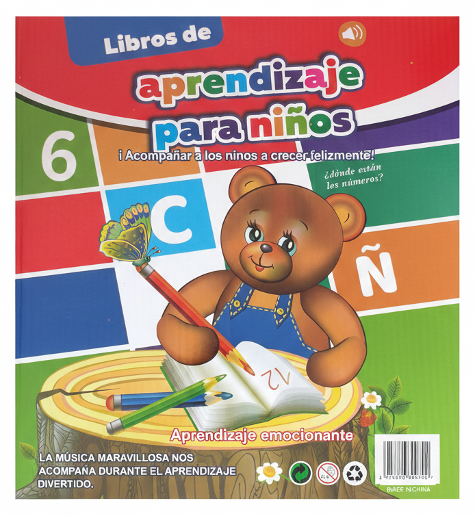 Libro Educativo Interactivo Bilingüe – Aprendizaje para Niños