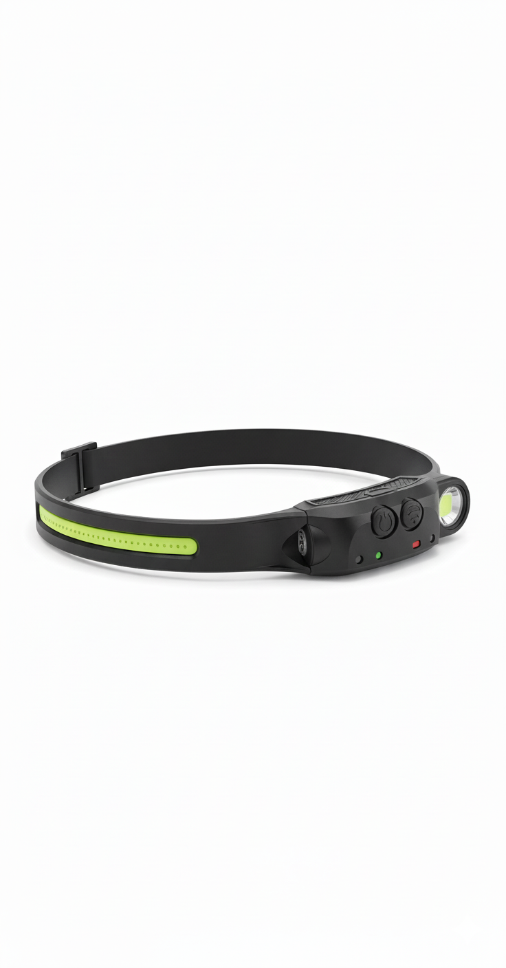  Linterna de Cabeza LED COB Recargable LELONG YW-LD1194 - Sensor de Inducción, 600LM y Resistente al Agua