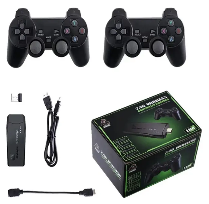 Consola De Juegos Retro Controles Inalambricos 2pcs