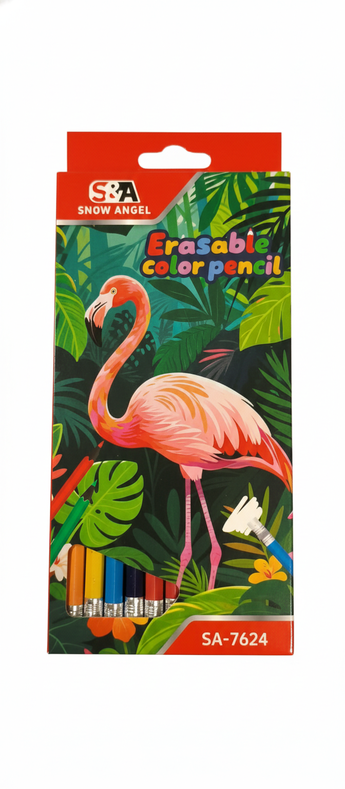 Lápices de Colores Borrables Snow Angel (Set de 24)