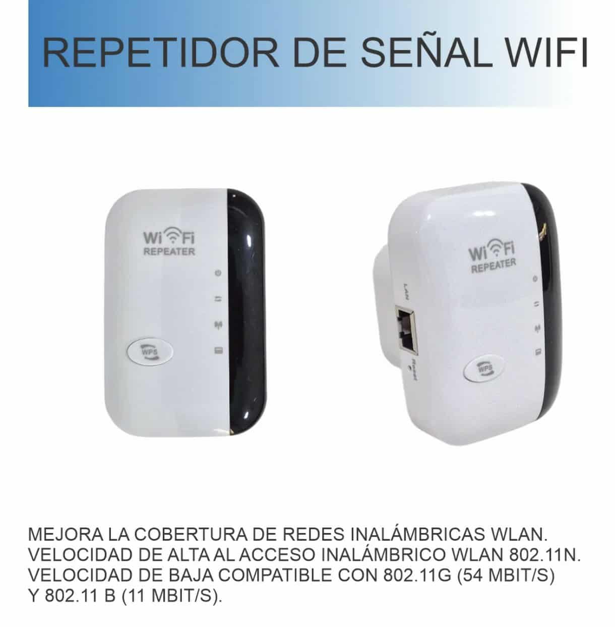 Repetidor Amplificador De Señal Wifi Extender 300mbps 2.4ghz