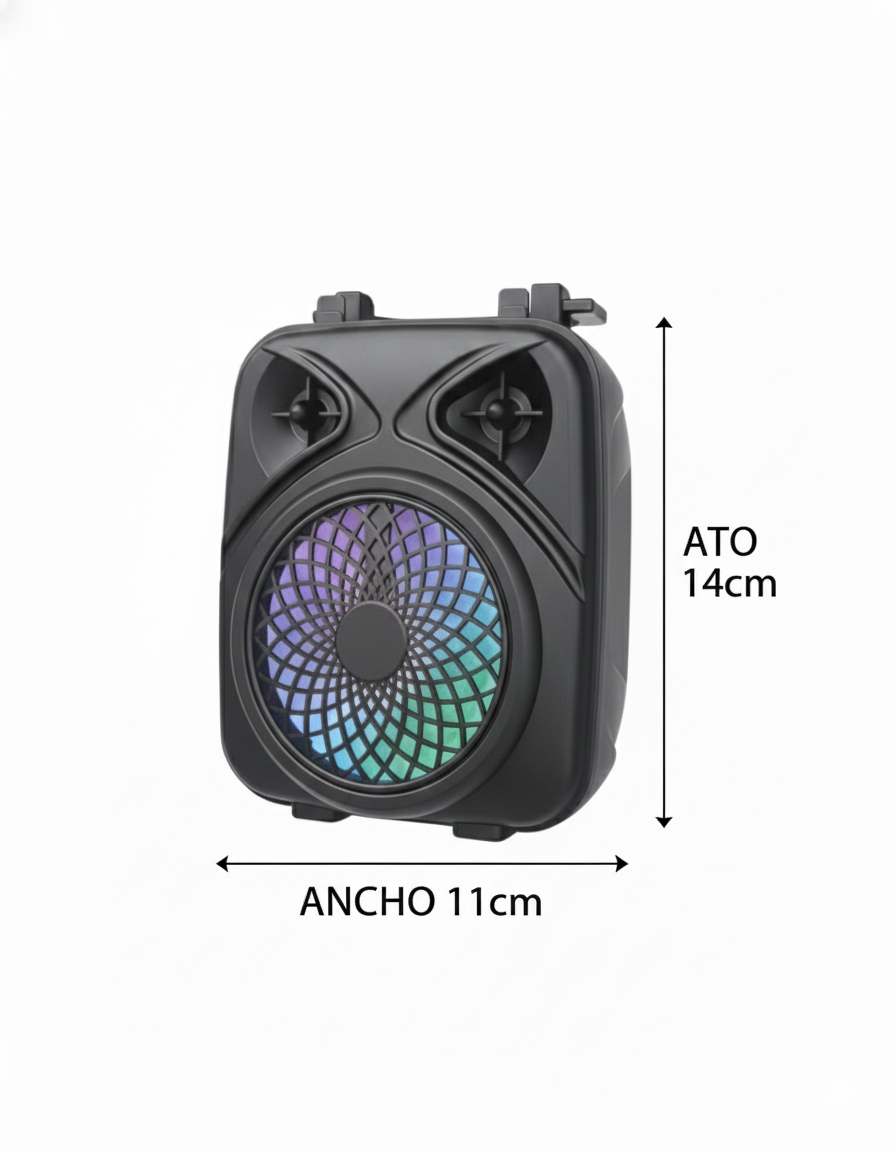 Parlante Bluetooth Portátil XINY XY-S6775 con Luces LED y Radio FM – ¡Nuevo!