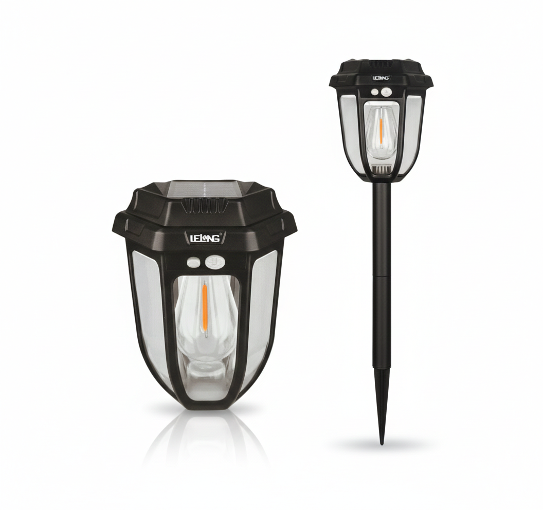 Estaca Solar LED para Jardín Lelong LE-LT0021 - 1600LM con Sensor de Movimiento