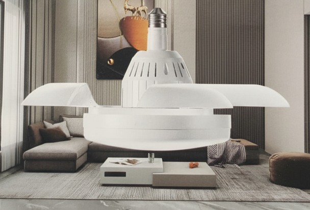 Lámpara Ventilador de Techo Knup KP-FL004