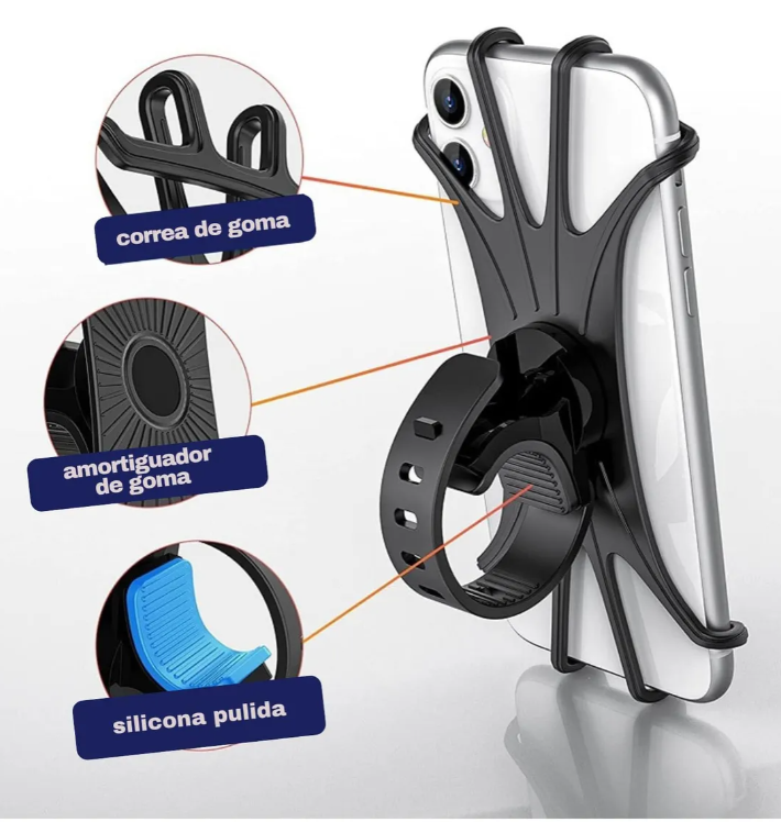 Soporte Porta Celular Para Bicicleta Moto - Rotación 360