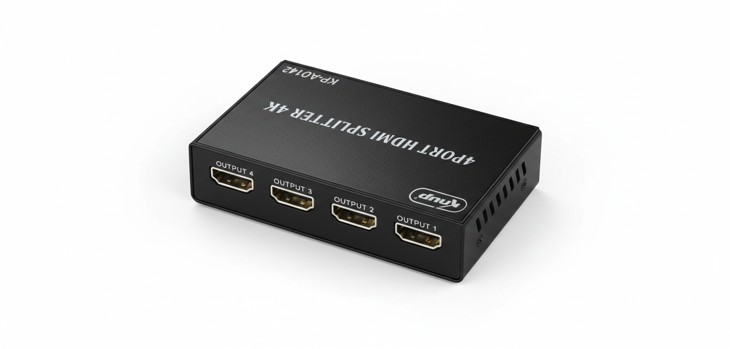 Splitter HDMI 1x4 Knup KP-AD142 - Divisor de Vídeo 4K Ultra HD