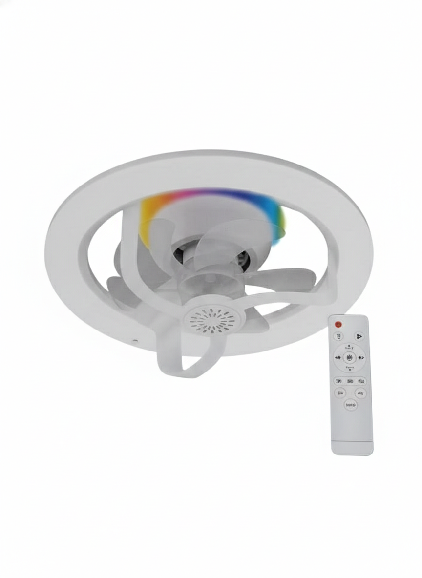 Lámpara Ventilador LED 100W – ¡Aire, Luz y Aroma en Uno!