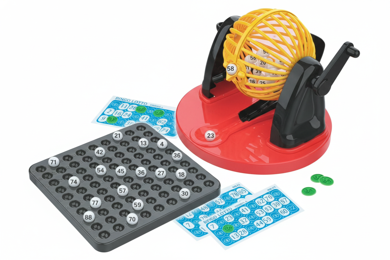 Bingo Lotto Tradicional – Juego de Mesa Familiar (90 Números)