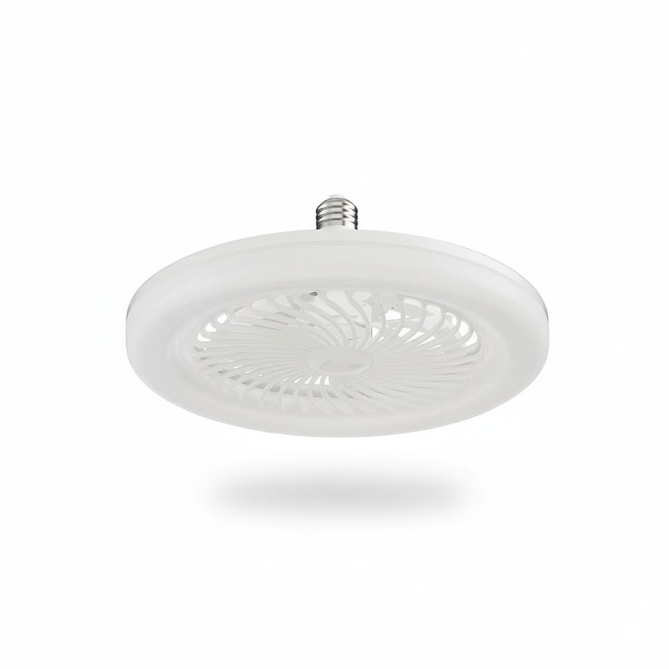Foco LED E27 con Ventilador Silencioso, Luz y Difusor de Aroma Integrado