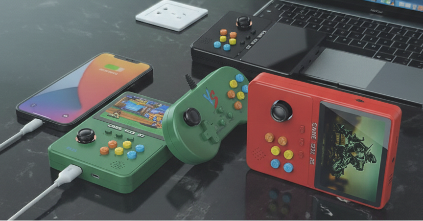 Mini Consola Retro Game Box X5 - 10,000 Juegos + Power Bank 8000mAh